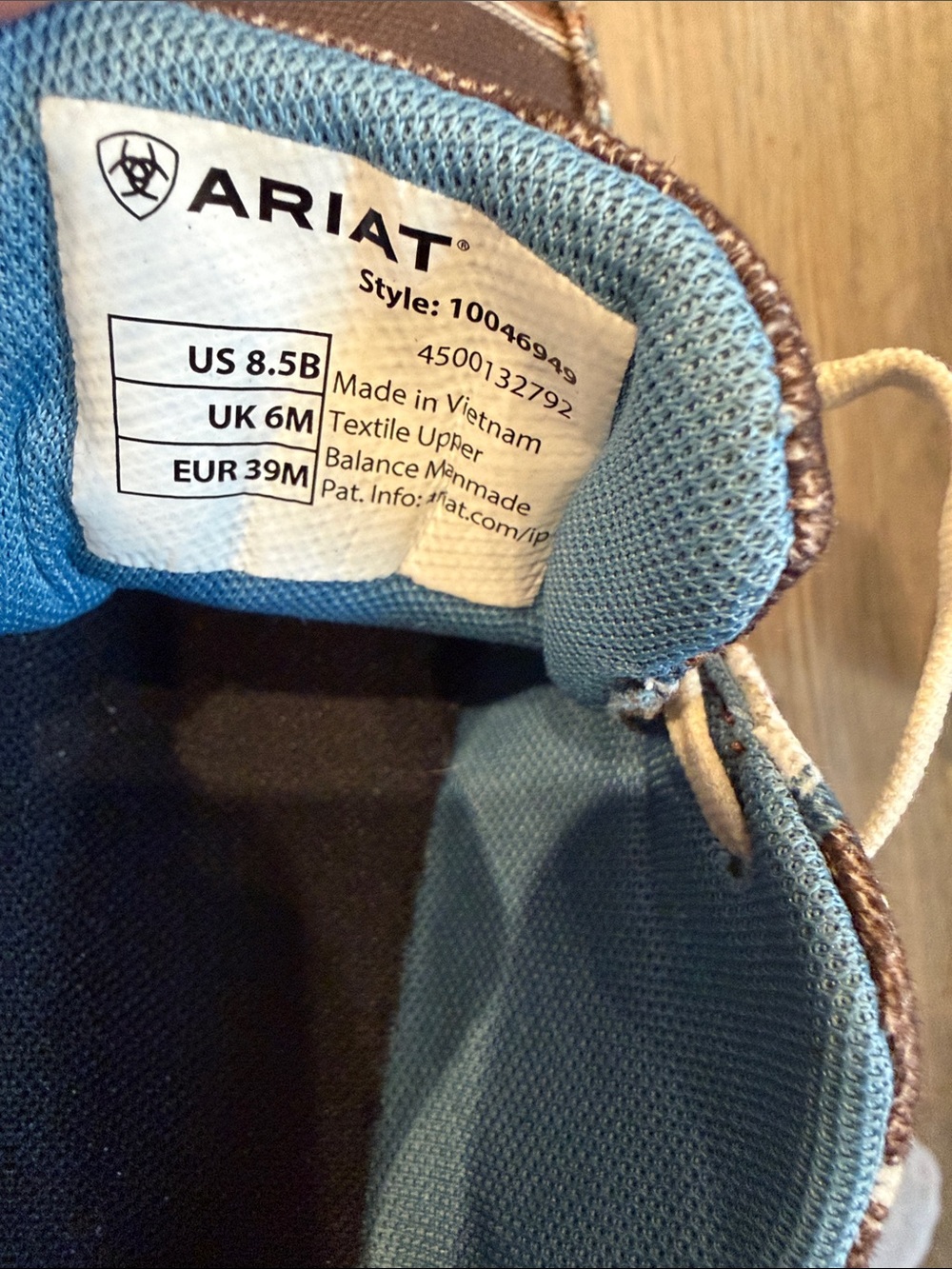 Ariat Women’s Brown Aztec-Pattern Shoes - Picture 2 of 3